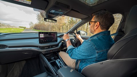 Skoda Enyaq month 1 interior shot