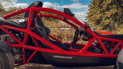 Ariel Nomad 2 has a new frame, with bigger side opening for easier access