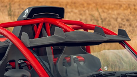 Aero addenda above Ariel Nomad 2 channels air into engine intake