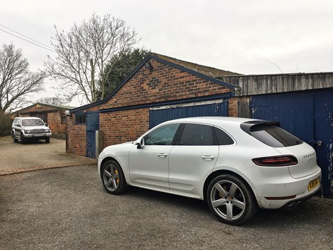 Porsche Macan Turbo down the farm