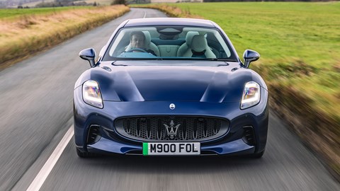 Maserati GT Folgore (2025) front driving