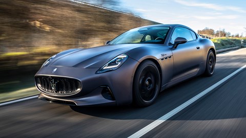 Maserati GT Folgore (2025) front driving