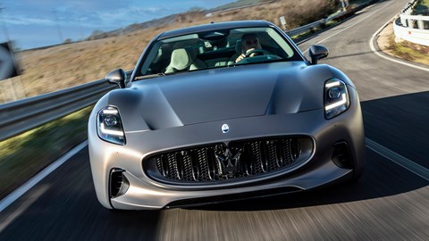 Maserati GT Folgore (2025) front driving