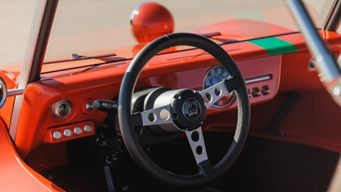 Meyers Manx 2.0 EV - dashboard and steering wheel