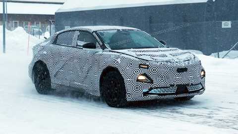 Alpine A390 fastback: scooped in northern Sweden