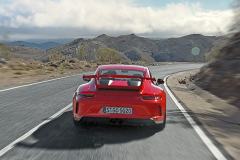 That huge rear wing on new 991.2 Porsche GT3