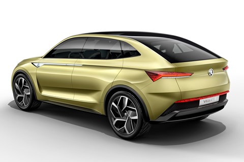 Skoda Vision E concept rear quarter