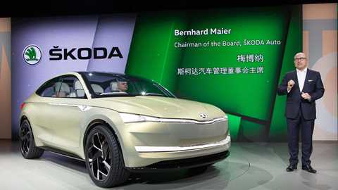 Skoda Vision E at Shanghai motor show
