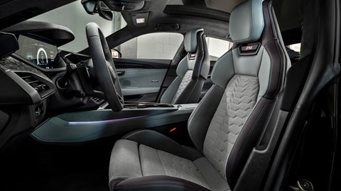 Audi e-Tron GT review - front seats