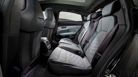 Audi e-Tron GT review - rear seats