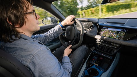 Audi e-Tron GT review - cj hubbard driving