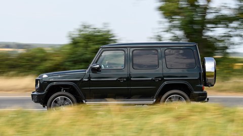 Mercedes-Benz G-Class (2024) G500: side driving