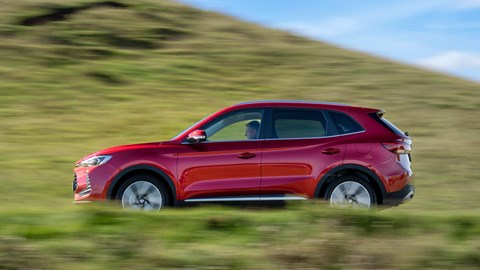 MG ZS Hybrid profile driving