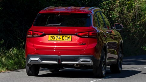 MG ZS Hybrid rear cornering