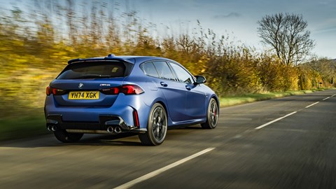 BMW M135 rear on the road