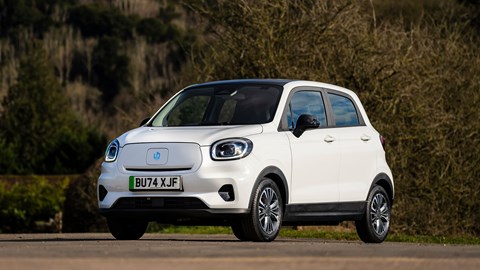 Leapmotor T03 (2025) review: front three quarter static, white paint