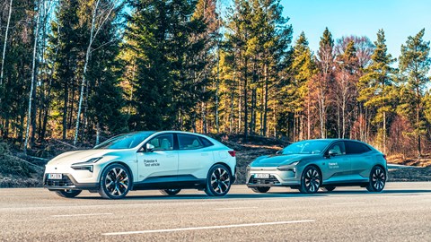 Polestar 4 prototype and road car