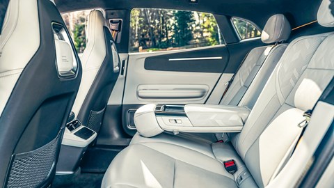 Polestar 4 interior with rear seats