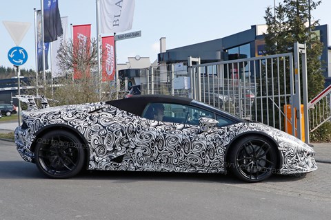 Huracan Performante Spyder spotted!