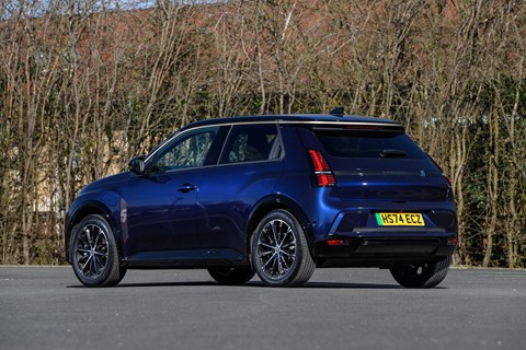 Renault 5 E-Tech blue UK