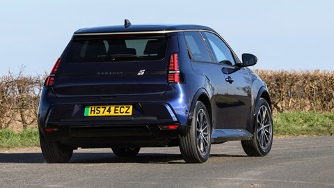 Renault 5 E-Tech blue UK