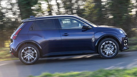 Renault 5 E-Tech blue UK