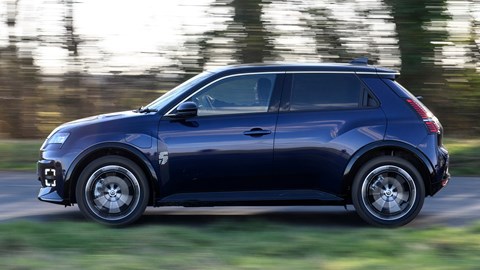 Renault 5 E-Tech blue UK