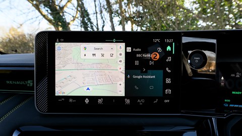 Renault 5 E-Tech blue UK