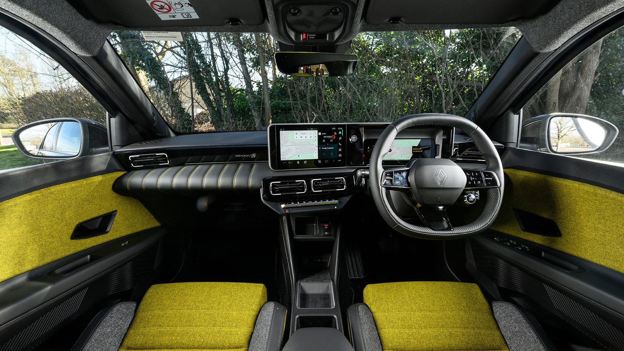 Interior view of the Renault 5 E-Tech