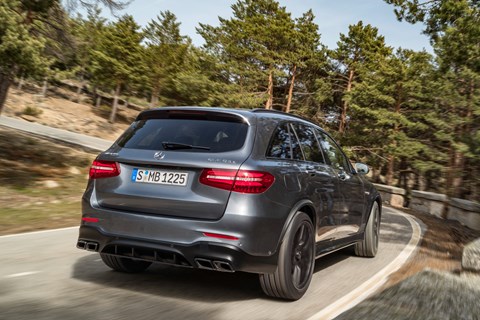 Mercedes-AMG GLC 63 rear cornering