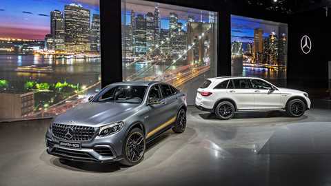 The Mercedes-AMG GLC 63 twins in New York