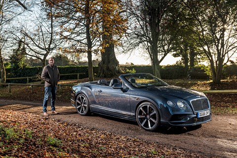 CAR's Bentley V8 cabrio and keeper Steve Moody