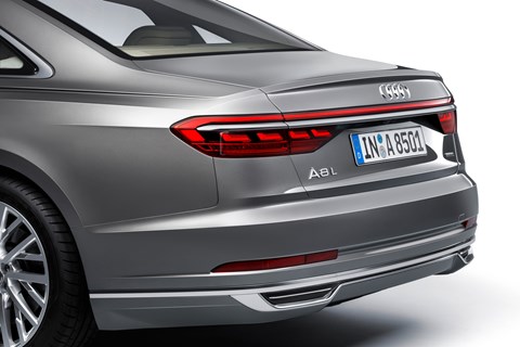 Audi A8 2017 rear detail