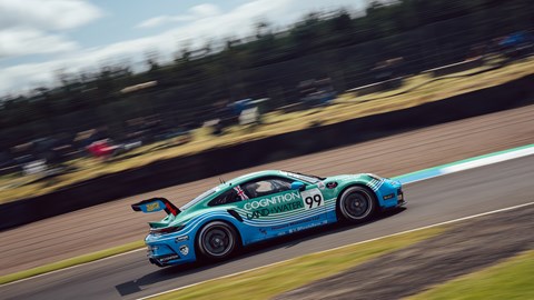 Charles Rainford's Cognition Land and Water Porsche 911 Cup car at Knockhill