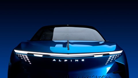 Alpine badge lights up: expect this on production car too