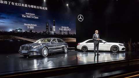 Daimler chief Dieter Zetsche unveils new 2017 S-class
