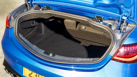 Mercedes-AMG CLE 53 Cabriolet boot: 375 litres of capacity, with the roof up