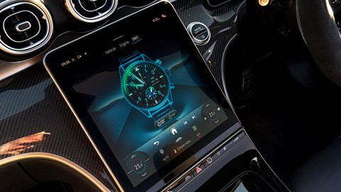 Central touchscreen rotates in angle