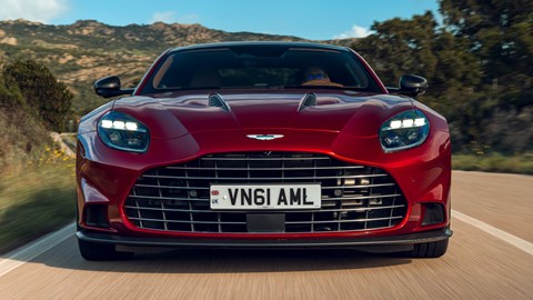 Aston Martin Vanquish front driving