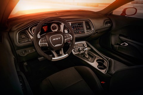 Inside Dodge Demon cabin