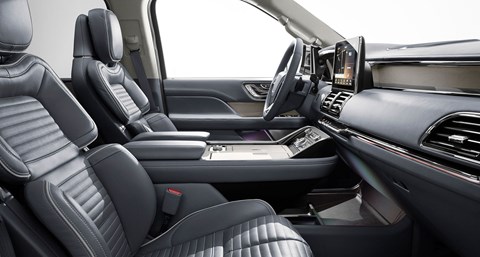 Inside cabin of new 2018 Lincoln Navigator