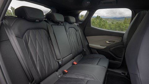 Ford Capri (2024) review: rear seats, black upholstery