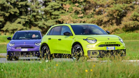 Abarth 600e on track
