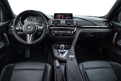 Inside the 2017 BMW M4 CS cabin
