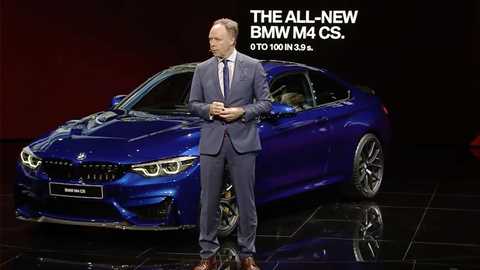 Marketing chief Ian Robertson unveils BMW M4 CS