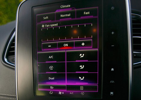 Renault Grand Scenic: the heating controls