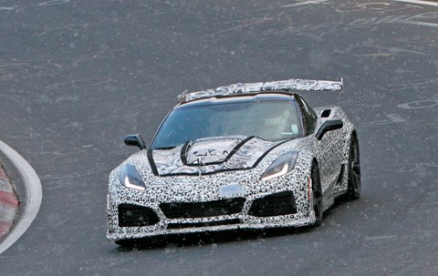 The new Corvette ZR1 spied at the Nurburgring