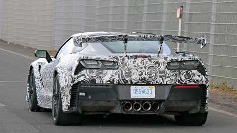 Yes, they tried to disguise the Corvette ZR1's rear wing