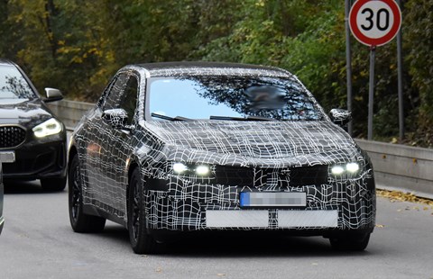 This angle shows off the nose of new 2026 BMW i3 best