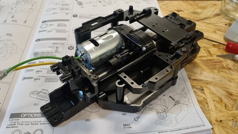 Tamiya BT-01 Porsche 911 RSR incomplete chassis